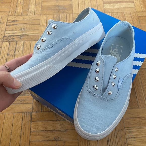 Vans Light Blue Slips On - Picture 2 of 4